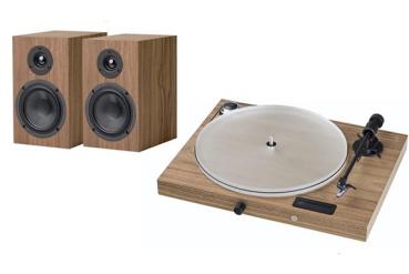 Pro-Ject Juke Box S2 Stereo-Set Komplettanlage mit Lautsprechern und Kabeln